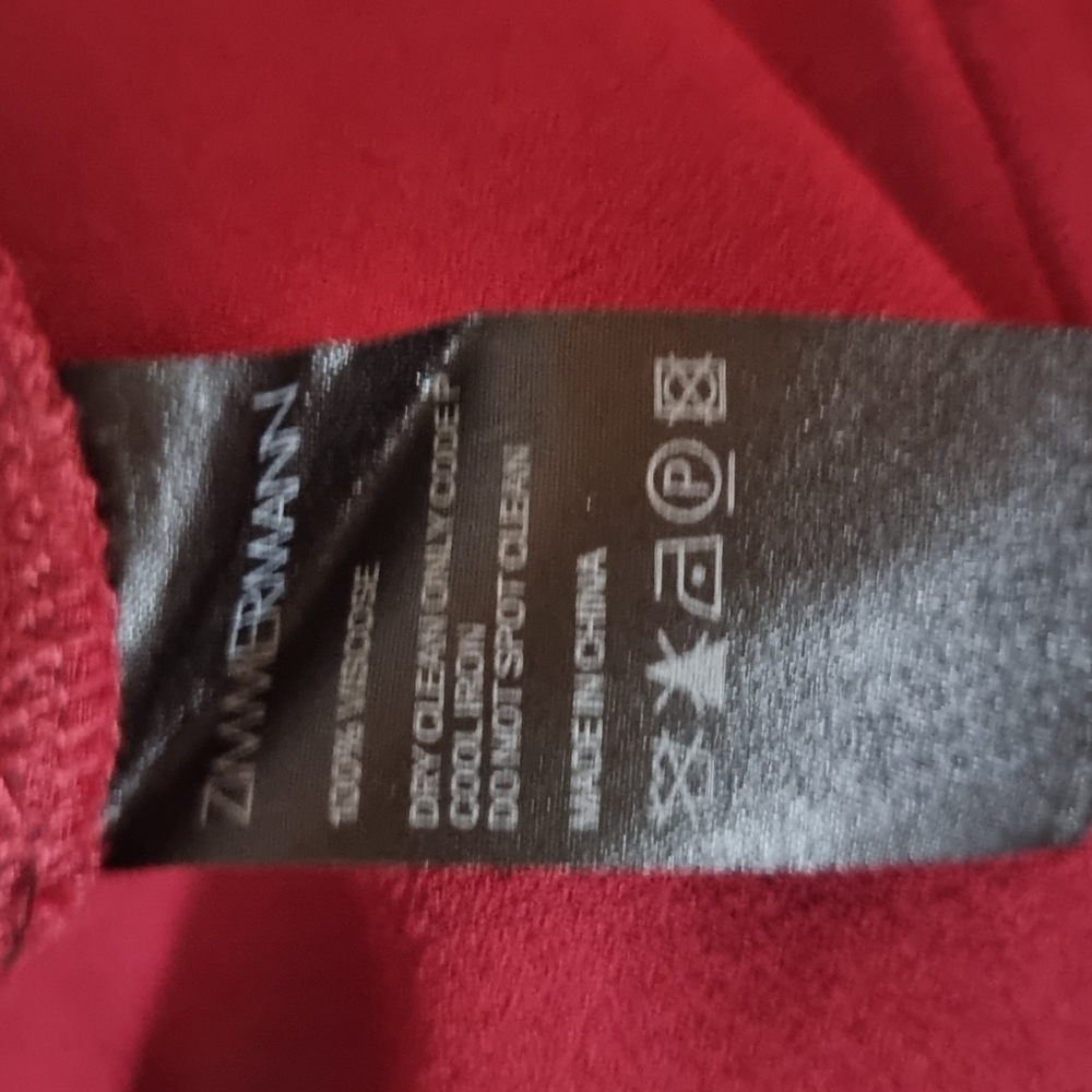 NWT ! Zimmerman flare pants burgundy red size 14 - Picture 6 of 6